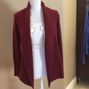 Banana Republic Burgundy Wool Cardigan Sz Small